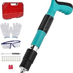 Nail Wall Fastening Tool for Cement Wall - Manual Steel Nails Gun, Portable Concrete Nail Gun with 10 Nails-image-5