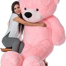 Ksar Red Color Teddy Bear 5 Feet, Big Large Soft Plush Giant Stuffed Animal Toy for Girls, Girlfriend, Baby Shower, Birthday, Valentine’s Day Gift (Pink)-image-88