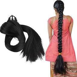 27 Inch Hair wigs for women nakli hair for girls long hair wig for women fake hair, சவுரி முடி for women, gangawan, savaram, Cataram, Sadaraa - Pack of 1-image-37