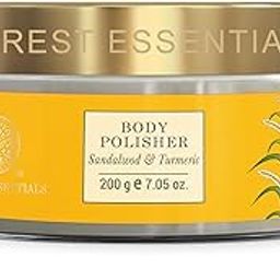 Forest Essentials Body Polisher Sandalwood & Turmeric | Body Scrub for Tan Removal | Skin Brightening, Exfoliating, Natural Body Scrub | With Sweet Almond Oil, Raw Cane Sugar & Rose-40