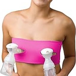 Women's Pump Strap Hands Free Breastpump Full-Coverage Bra -Adjustable Pumping Bra -Fits Almost Anyone, Multicoloured-image-29