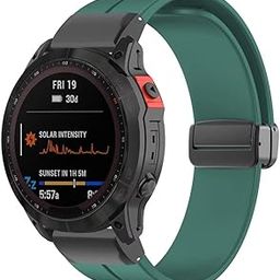 Sport Band Conmpatible for Garmin Fenix 7x/7/6x Gps/6/5x/5 Smartwatch Strap 22mm 26mm Silicone Magnetic Replacement Band Wristband-image-63
