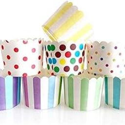 Cake Decor Deep Paper Muffin Cupcake Baking Cups – Multicolors (Pack of 50) – Premium Cupcake Liners for Baking, Muffins, and Treats – Durable, Non-Stick & Easy to Use-image-59