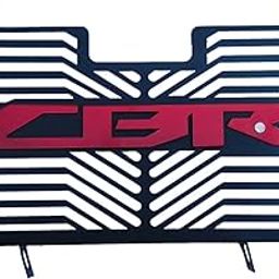 B.K ACCESSORIES Radiator Grill Guard Metal For Honda CBR 250 Black & Red c-image-28