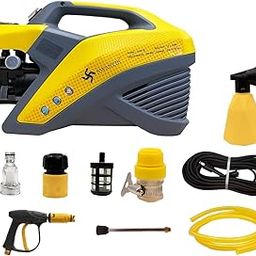 SWASTIK Pro 220 High-Pressure Car Washer Machine 2200 Watts, Pressure 150 Bar, Max 10L/Min Flow Rate and 7 Meter Hydraulic Hose Pipe, Thermally Protected Motor (Yellow)-image-44