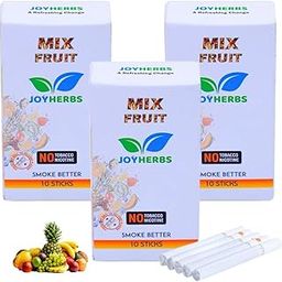 JOYHERBS Herbal Cigarettes For Smoking 100% Tobacco Free and Nicotine Free Mixed Fruit Flavoured King Size Herbal Smoke Sticks(Pack of 30) | Made with Natural & Ayurvedic Herbs-image-81
