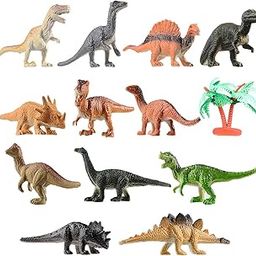 SHORO Cartoon Animal,Dinosaur Figures Set for Kids,Dinosaur Animal Play Set, Educational Toy Learning Toy - Assorted Size (Pack of 12 Assorted Dinosaur Animals)-picture-27