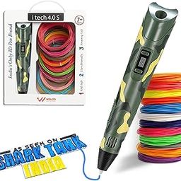 WOL3D iTech Military 3D Pen with 12 in 1 Filament Speed Control, Advanced Temperature Regulation, OLED Display & Ergonomic Grip High-Precision Design Tool Compatible Ideal-image-48