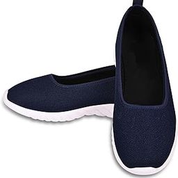 Women's Lightweight Sports Shoes Mesh Material Black Color Footwear (GN-213)-30