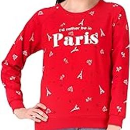 Cotton Sweatshirt for Women in 300 GSM Fabric with Ribbed Details Includes Plus Sizes (S-5XL)-image-31