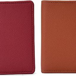 PU Leather Double Key Case key holder leather key pouch key purse with Zipper, 12.5 cm x 8.5 cm x 2.50 cm (Set of 2)-12