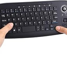 Fonicer [Updated] Multimedia 2.4Ghz Wireless Mini Keyboard with Trackball Mouse Scroll Wheel for PC/Mac/Android Tv Box, Remote Controller,X Structure-image-60