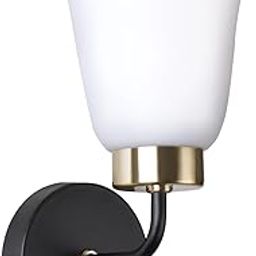 PHILIPS Trumpet Black & Brass Wall Light | Decorative Indoor Wall Lamp For Bedroom & Hall | Bulb Base : E27 (Bulb Not Included)-21