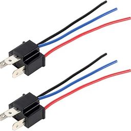 H4 Bulb Holder Base Male Socket with Wire - Multicolour, Pack of 1-17