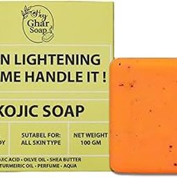 Hey Ghar Soap Kojic Acid 2% Soap with Niacinamide | For Pigmentation, Sun damage, Brightening Underarm & Reduces Dark Spot | Soap for Men & Women | Suitable for All Skin Types (1)-image-10