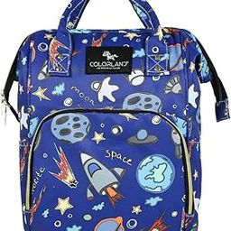 Baby Bucket Diaper Bag/Baby Bag/Mummy Bag/Handbag/Nursery Bag Stylish Travelling Backpack - Standard Range (Space-Dark Blue)-picture-29