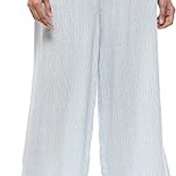 Teal Viscose Straight Palazzo for Women-image-4