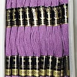 Anchor Cotton Skeins - Embroidery Threads -Lavender (00098) - -8mx10nos-21
