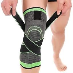 SMART WOMEN Compression Knee Sleeve Knee Brace For Men & Women, Knee Support For Running, Crossfit, Basketball, Pain Relief, ACL MCL Faster Recovery Adjustable Strap Single Wrap Nylon, One size-image-88
