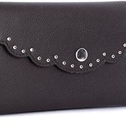 Ladies Wallet Featuring an Elegantly Designed on the Flap which Make it Special Dark Brown ladies wallet for women ladies Hand clutch wallet for Women and Girls Latest and Stylish.-15