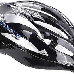 STRAUSS Solaris Cycling Helmet | Adjustable Multi-Utility Sports Helmet for Cycling, Skating & Skateboarding | Lightweight with Good Ventilation | Affordable and Ideal for Adults 15+ (Black)-17