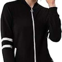 Black Front Open Zipper Tape Detail Full Sleeve Sweatshirt.-14