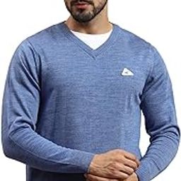 Men's Wool Blend V-Neck Sweater-picture-24