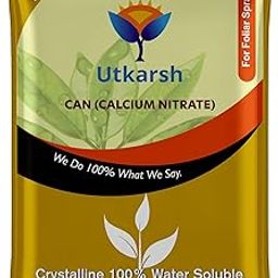 Utkarsh Calcium Nitrate Fertilizer for Plants Home Garden | 100% Water Soluble Foliar Spray Nutrition, Promotes & Boosts Healthy Flower and Fruit Growth (900 gm; Pack of 1)-image-76