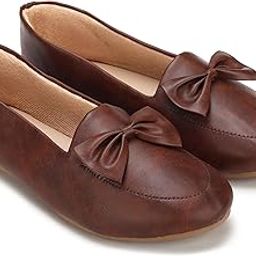 Women's Stylish Slip-On Loafers Textured Leather Look | Soft PVC Sole | Comfortable Casual Shoes Ballet-image-82