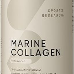 Sports Research Marine Collagen Peptides Powder|Pescatarian Friendly, Keto Certified & Non-Gmo Verified - Easy To Mix In Water Or Juice! (12Oz Bottle), 1 count, 34 servings-28