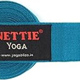 NETTIE 8-Foot Long Yoga Belt/Strap 1.5 inch with Steel D-Ring- Durable Non-Stretchable cotton texture Soft feel Strap for Yoga, Flexibility, Pilates, and Physical Therapy | Color – Teal-image-10