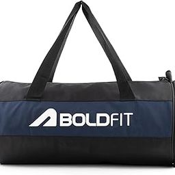Boldfit Gym Bags For Men With Separate Shoe Compartment Sports Gym Bags For Women Unisex Duffle Bag for Gym For Carry & Travel Adjustable Gym Bags For Shoes Towel Gym Duffel Bag Sports Bag 20L - Black-image-20