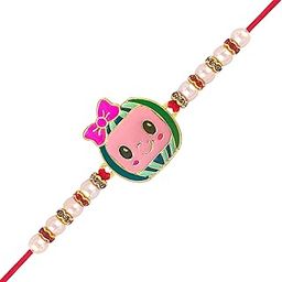 Vighnaharta Cocomelon girls Gold plaed Alloy Rakhi for Kids and Brother[VFJ1252RKG]-image-68