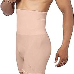 Men Tummy Control Seamless Shorts High Waist Slimming Underwear Body Shaper Belly Girdle Boxer Stomach Fitness for Exercise & Workout Briefs-image-27