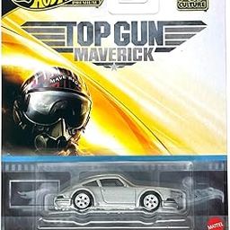 Hot Wheels 2025 Top Gun Maverick 71 Porsche 911 Pop Culture Real Rider for 3 Years & Above JBL62 (Grey)-17