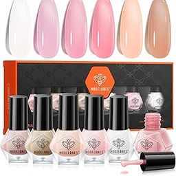 Modelones 5ml Nailpolish BELLE GAGA Bridal Nail Art Collection Manicure Wedding Series dries in just about 90 seconds! It's a game-changer for anyone with a busy schedule (B101100007A)-image-22