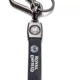 Mistazzo Royal Enfield Bike Leather Keychian Keyring Black Color-picture-15