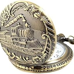 Bleaws Pocket Analog Watch Pendant with Chain for Husband Unique Memorable Gift Dual Purpose Stainless Steel Clock-picture-10