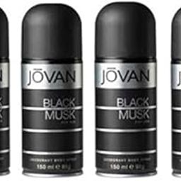 Jovan Black Musk Body Spray - For Men (600 ml, Pack of 4)-61