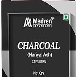 Madren Healthcare Charcoal (Nariyal Ash) 500mg - 60 Vegetarian Capsule PACK OF 1-image-19