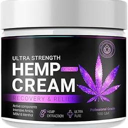 Joint Muscle Relief Cream, with Hemp, Menthol, MSM Arnica, Support Your Back, Muscles, Joints, Neck, Shoulder, Knee, Nerves - 100 Gm-image-64