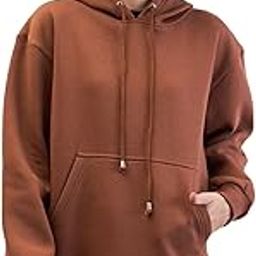 Brown Fleece Oversized Hoodie-image-53
