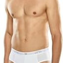 Men's White Stylo Cotton Briefs-picture-32