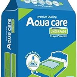 Aquacare New Gel Technology | With Adhesive Tape Premium Underpads I 7 Hrs Absorption I Waterproof I Protects Surfaces From Incontinence I Super Soft Polymer |Size Large (90x60cm)|10 Count x pack of 2-picture-11