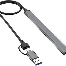 CALANDIS™ USB A USB C Hub Extensions to USB 3.0 and USB 2.0 Adapter Gray Color Durable 7 Port | USB Cables, Hubs & Adapters | Computer Cables & Connectors-image-60