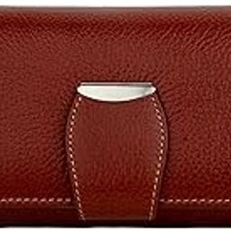 Stylish Brown Long Women Purse Wallet Clutch with Loop Closure & 2 Zipped Pockets-AZ01_Leather_BRN-21