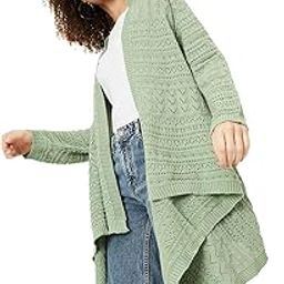 Women's Acrylic Casual Open Front Shrug Sweater-0