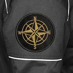 ISEE 360 NSWE Travel Adventure Mountain Embroidery Sweable Applique Patches for Riders Jackets Boys Girls Bags Clothes Dress Any Garments L x H 3 x 3 Inch (Gold)-image-10