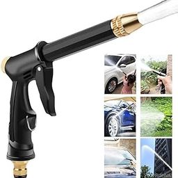 Ucravo 1 Pc Mini Washer Gun Nozzle Water Spray Gun,car Wash Trigger Nozzle Water Spray Gun,high Pressure Nozzle Spray Water Gun for Cleaning Car Wash, Water Jet Hose Nozzles Pipe for Gardening-Multi-19