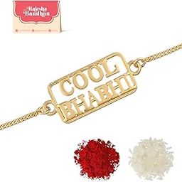 voylla Cool Bhabhi Rakhi Bracelet In Gold Tone|Lumba Rakhi For Bhabhi|Rakhi For Bhabhi|-picture-25